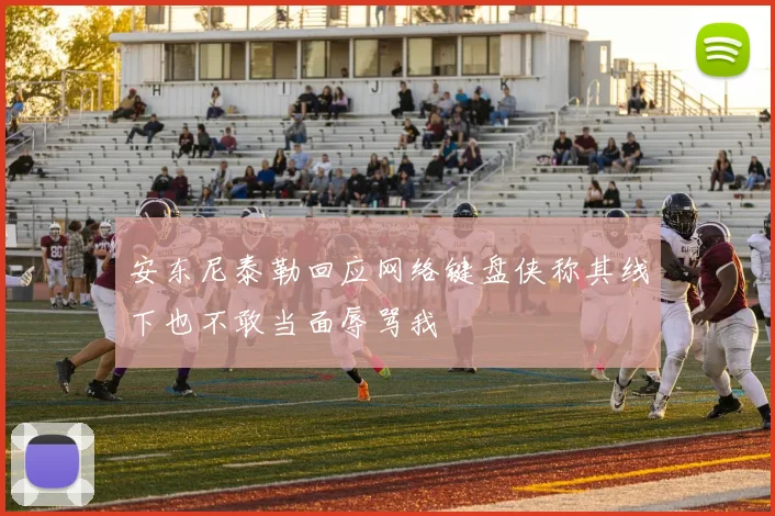 安东尼泰勒回应网络键盘侠称其线下也不敢当面辱骂我